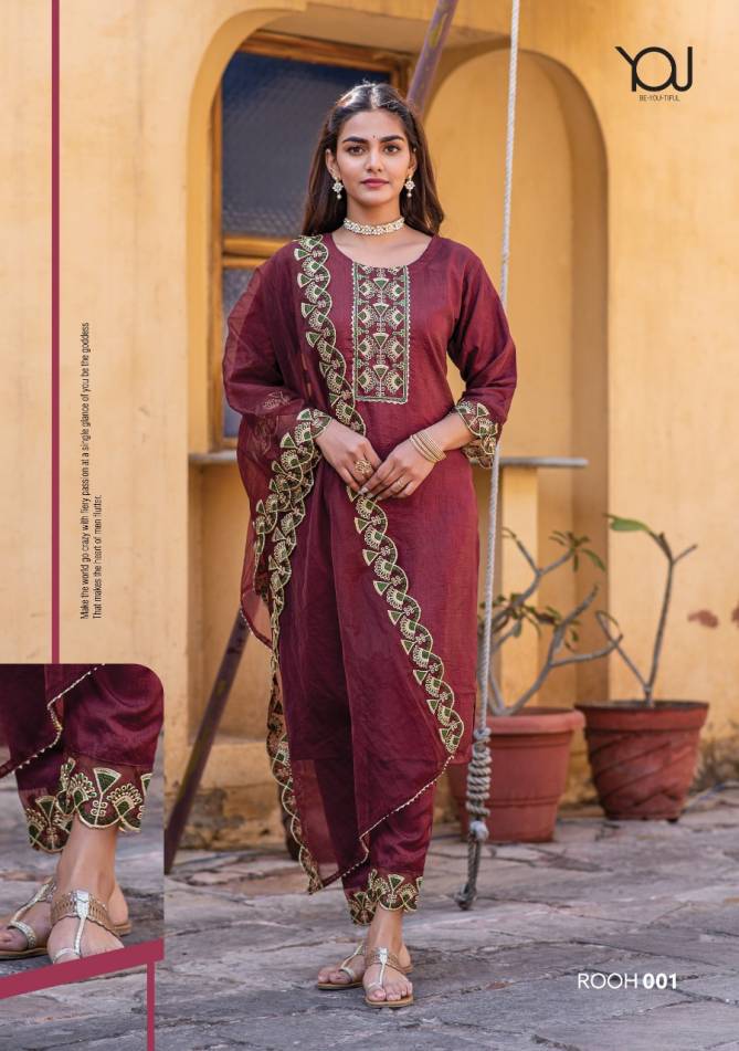 Wanna Rooh Designer Festive Wear Silk Ready Made Salwar Suit Collection